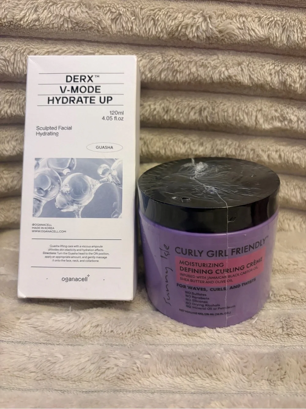Curly Girl Friendly Curl Cream + Derx V Mode Hydrating Gua Sha